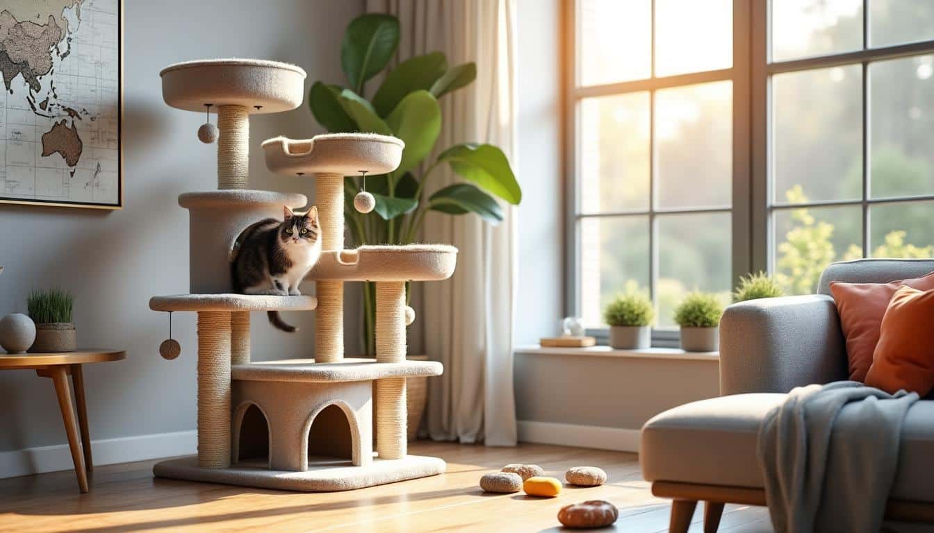 découvrez comment choisir l'arbre à chat idéal pour stimuler votre félin ! explorez les différentes options disponibles, les matériaux à privilégier et les caractéristiques essentielles pour garantir le bien-être et l'épanouissement de votre compagnon à quatre pattes.