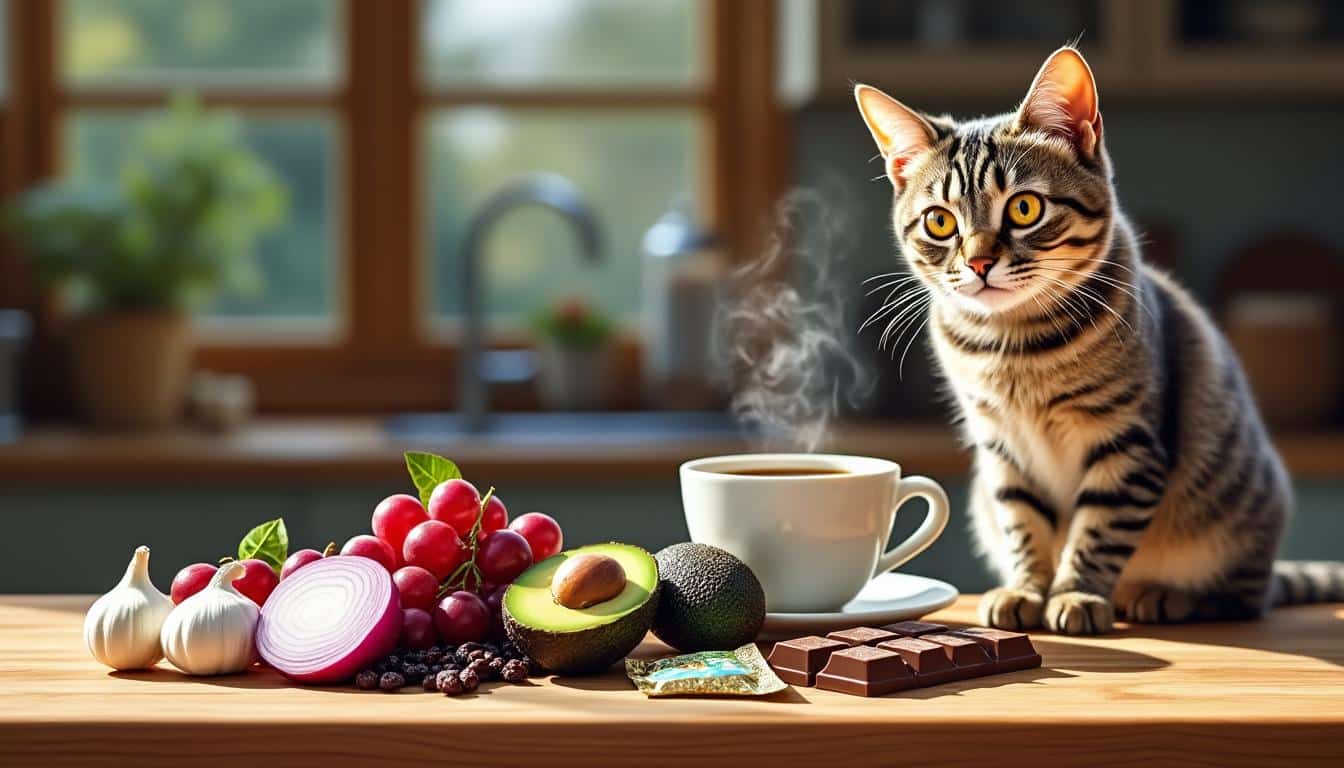 découvrez la liste complète des aliments toxiques pour les chats en 2025 afin de protéger votre compagnon félin des dangers alimentaires.