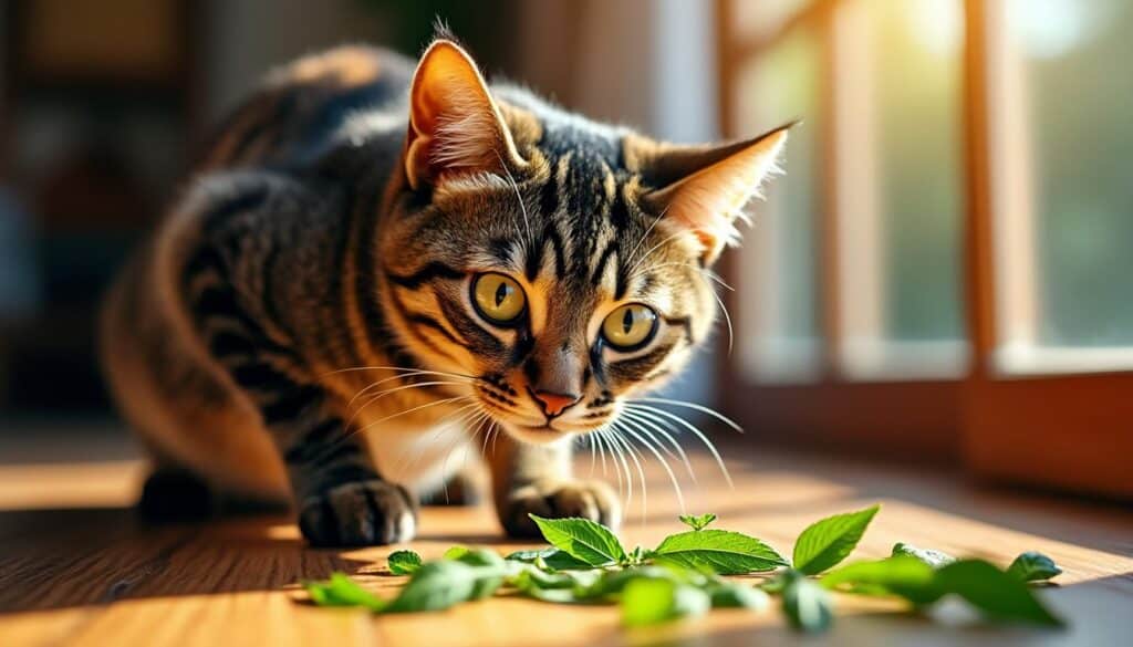 découvrez comment la stimulation du système digestif explique l'attrait des chats pour l'herbe à chat et ses bienfaits naturels.