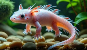 découvrez la fascinante capacité de régénération des membres amputés chez l'axolotl, une créature unique à admirer dans votre aquarium.