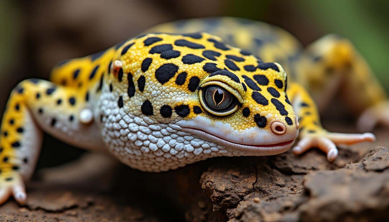 découvrez comment la mue régulière de l'épiderme écailleux permet au gecko léopard de renouveler sa peau pour rester en bonne santé.