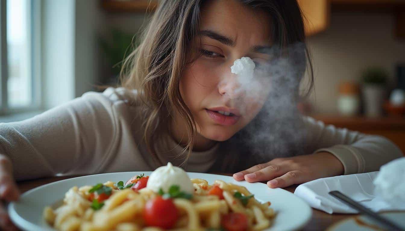 découvrez comment la perte d'appétit liée à l'anosmie peut aggraver les symptômes du coryza et affecter votre bien-être général.