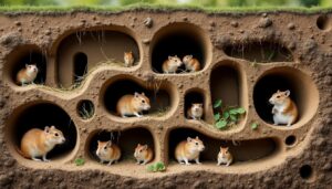découvrez comment l'aménagement de galeries souterraines profondes influence la sociabilisation des gerbilles, un aspect clé de leur comportement naturel et de leur bien-être.