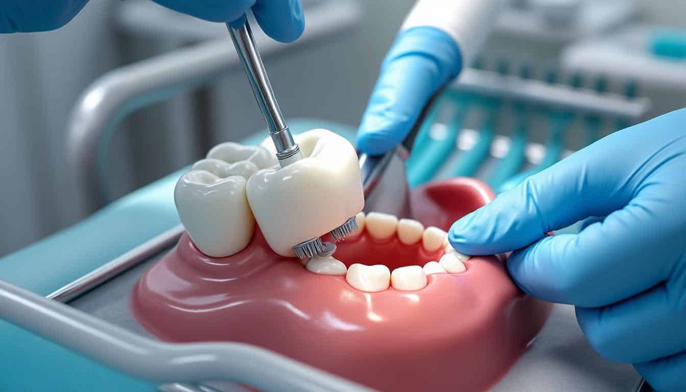 le polissage de l'émail dentaire post-intervention complète efficacement le détartrage dentaire pour une bouche plus saine et des dents éclatantes.