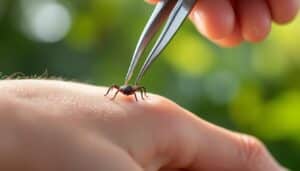 le retrait rapide avec un tire-tique permet de prévenir la transmission de la maladie de lyme.