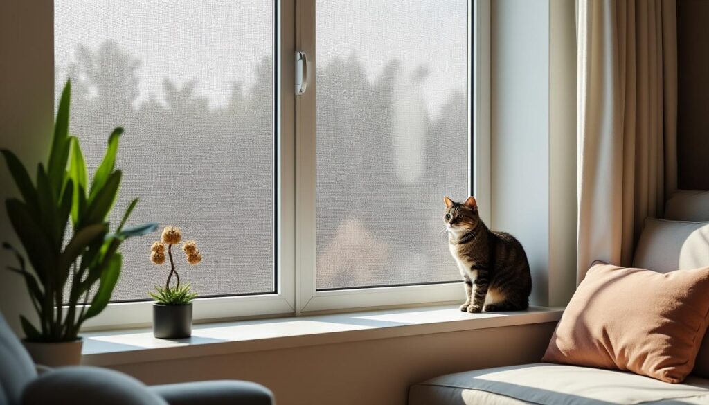 découvrez comment l'installation de filets de protection aux fenêtres assure la sécurité de votre chat en appartement, lui permettant de profiter d'un espace sécurisé et sans risques de chute.