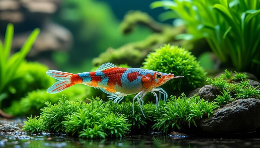 découvrez comment l'introduction des mousses aquatiques de java améliore l'esthétique et le bien-être dans l'aquascaping avec des crevettes.