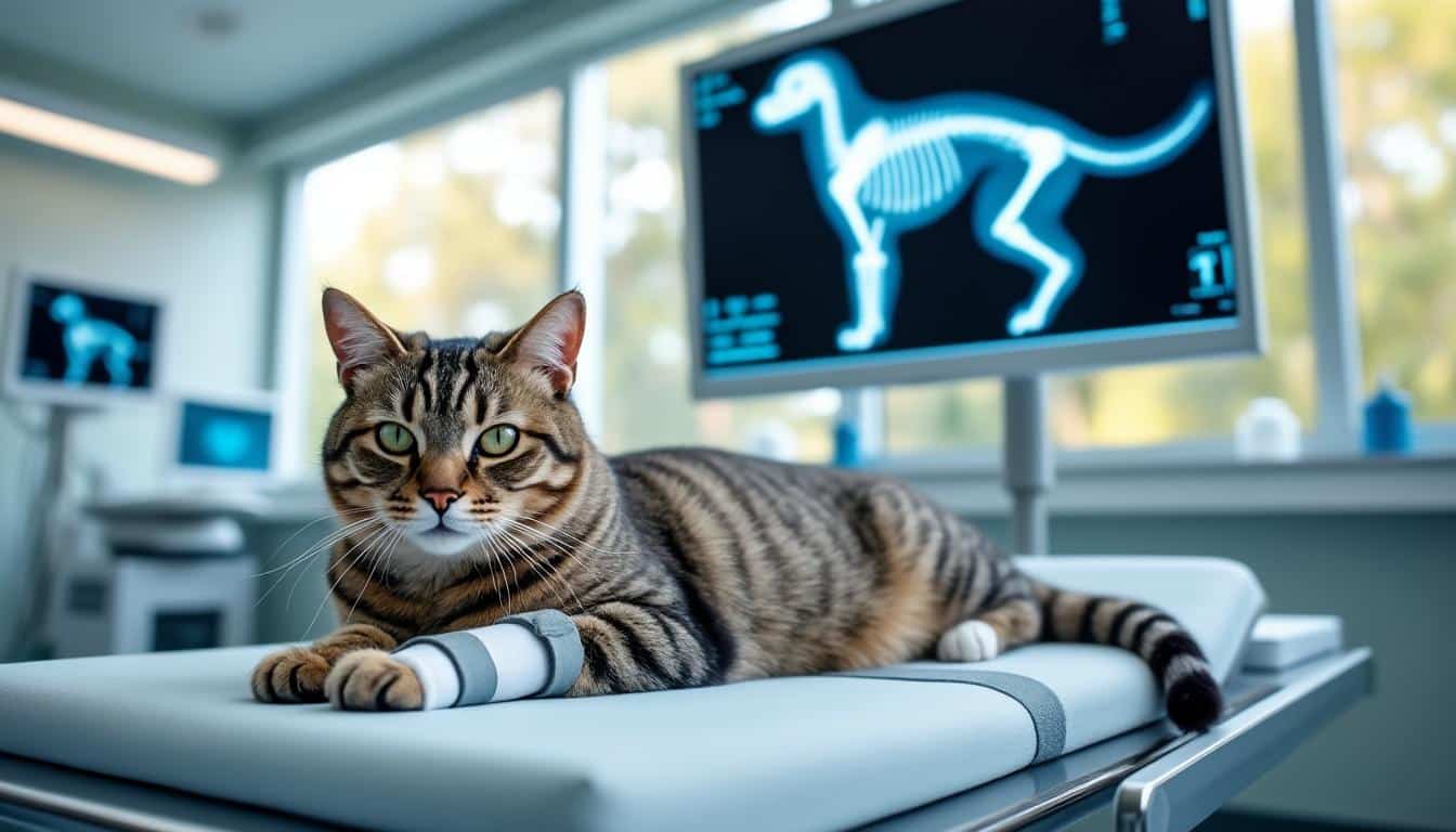 découvrez comment la couverture des chirurgies orthopédiques coûteuses met en valeur l'importance d'une assurance féline adaptée pour la santé de votre chat.