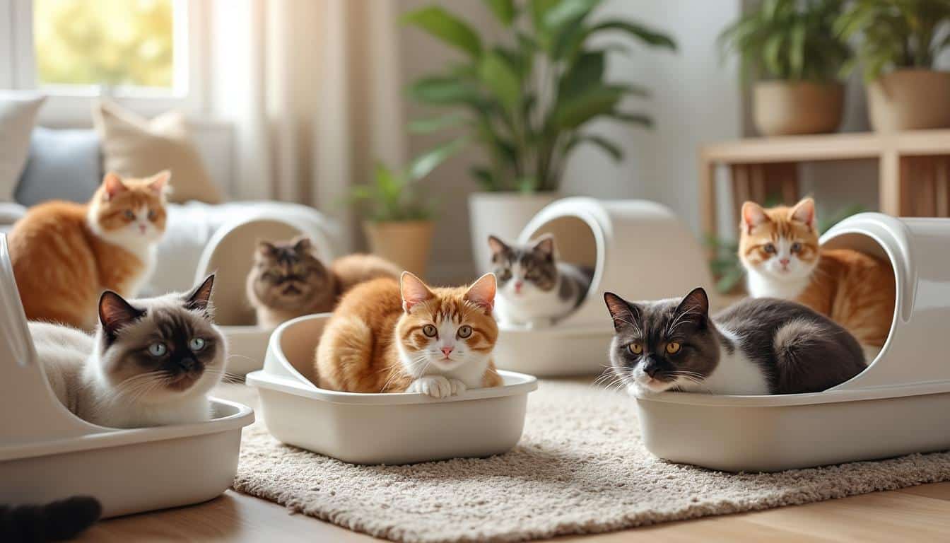 découvrez comment l'ajout de litières supplémentaires séparées peut améliorer la cohabitation entre plusieurs chats en réduisant le stress et les conflits.