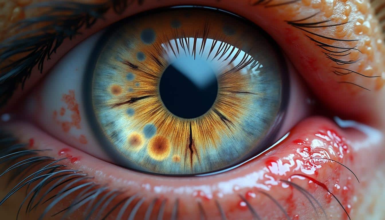 découvrez comment l'apparition d'ulcères cornéens oculaires peut compliquer les symptômes du coryza et impacte la santé oculaire.