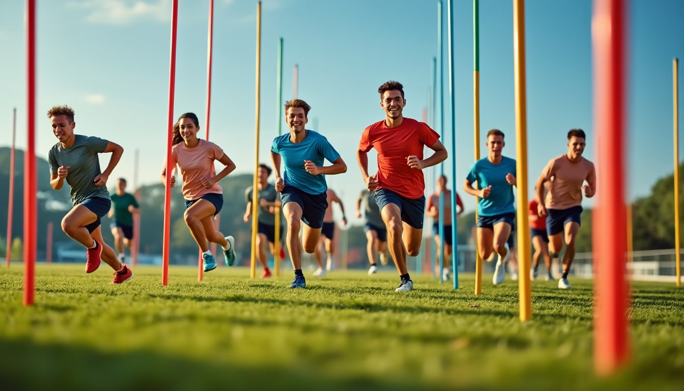 découvrez comment l'apprentissage du slalom en équipe améliore vos compétences et valide votre parcours d'agility pour des performances optimales.