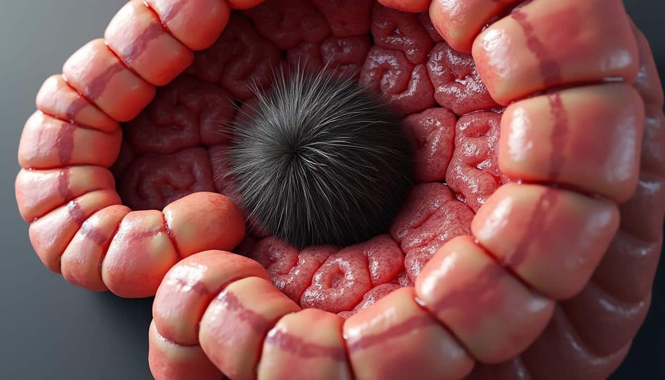 découvrez pourquoi une boule de poils peut provoquer un blocage sévère du transit intestinal et comment y remédier efficacement.