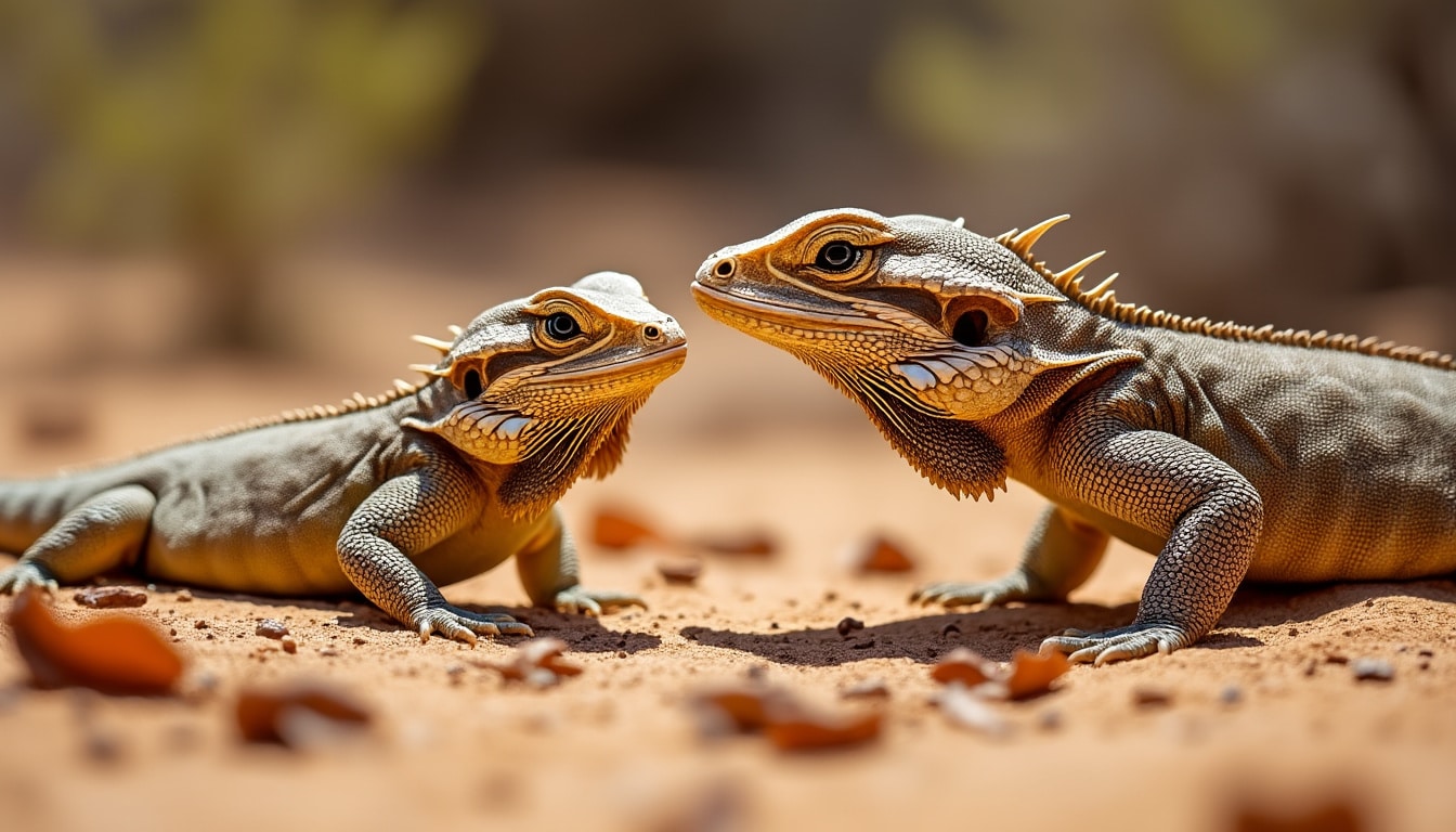 découvrez comment le hochement de tête chez le pogona vitticeps, le dragon barbu, est un comportement de soumission ou de domination, essentiel pour comprendre ses interactions sociales.