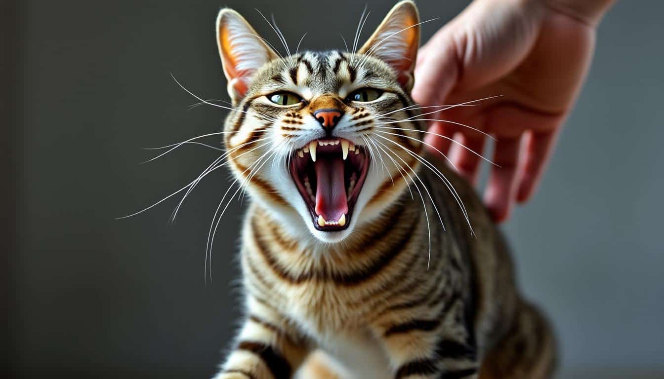 découvrez les causes et les symptômes de l'hyperesthésie féline au toucher du dos, un trouble qui peut entraîner un comportement agressif chez le chat.