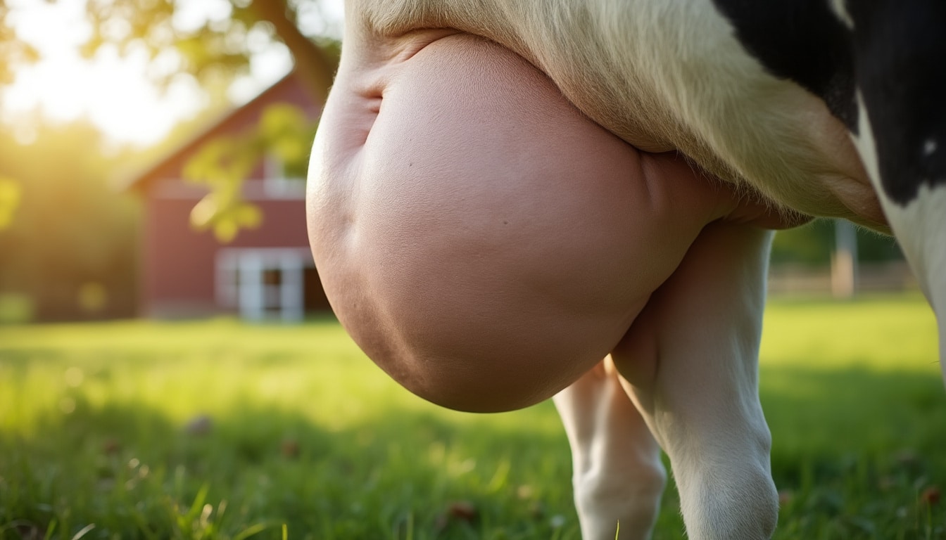 le gonflement des mamelles en fin de parcours est un signe précurseur de la gestation mise-bas, indiquant que la période de gestation touche à sa fin et que la mise-bas approche.