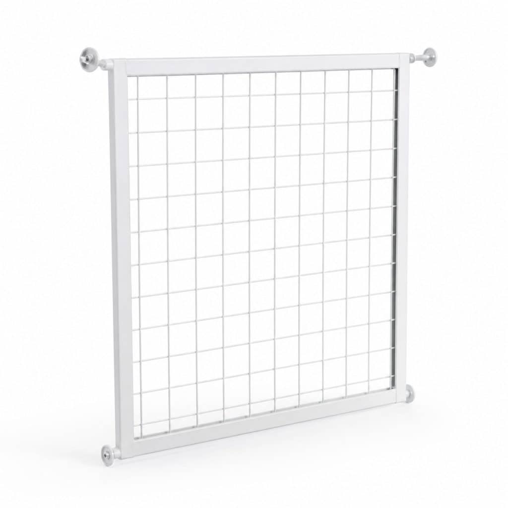Grille de protection pour fenêtre entrebâillée, vue produit sur fond blanc