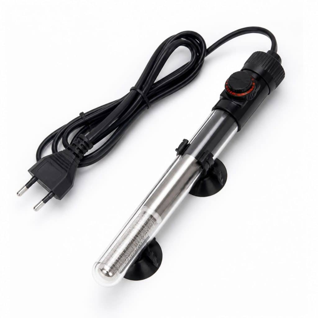 Photo produit d'un thermoplongeur chauffant réglable pour aquarium